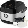 imageMidea 3L Rice Cooker with Steamer Basket 6Cup Uncooked Capacity Induction Heating ampamp Fuzzy Logic Technology 24h Delay Start ampamp Keep Warm NonStick Inner Pot