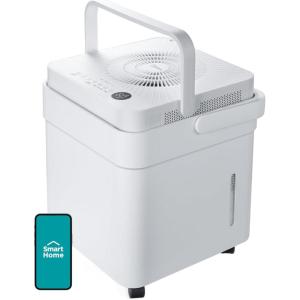 imageMidea Cube 50 Pint Dehumidifier for Basement and Rooms at Home for up to 4500 Sq Ft Builtin Pump Drain Hose Included Smart Control Works with Alexa White ENERGY STAR Most Efficient 20233 500 Sq Ft