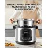 imageMidea 10in1 Electric Pressure Cooker with Slow Cooker Steamer Saute Sous Vide and Bake Modes Stovetop ampamp Oven Safe Stainless Steel Pot 6 Quarts
