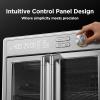 imageMidea Flexify Pro 104 Toaster Oven Air Fryer Combo Graphene JuicyLock Cooking French Door Countertop Oven 450F Flash Air Fry 264 QT Stainless Steel