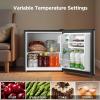 imageMidea MERM17B0ABB 17 Cu Ft Mini Fridge Compact Refrigerator with Adjustable Thermostat Reversible Door Low Noise Energy Efficient Ideal for Dorm Office Bedroom BlackSteel Gray