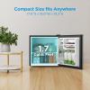 imageMidea MERM17B0ABB 17 Cu Ft Mini Fridge Compact Refrigerator with Adjustable Thermostat Reversible Door Low Noise Energy Efficient Ideal for Dorm Office Bedroom BlackBlack