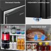 imageMidea MERM17B0ABB 17 Cu Ft Mini Fridge Compact Refrigerator with Adjustable Thermostat Reversible Door Low Noise Energy Efficient Ideal for Dorm Office Bedroom BlackBlack