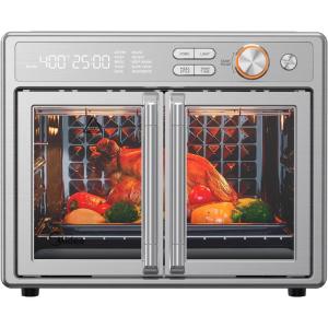 imageMidea Flexify Pro 104 Toaster Oven Air Fryer Combo Graphene JuicyLock Cooking French Door Countertop Oven 450F Flash Air Fry 264 QT Stainless Steel